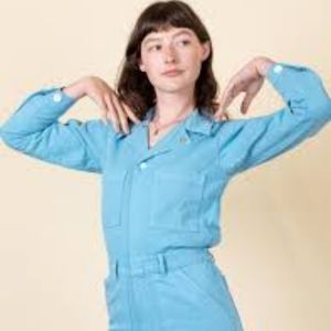 Big Bud Press Blue Long Sleeved Jumpsuit